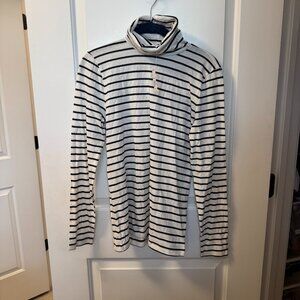 NWT J Crew Long Sleeve Striped Turtleneck Size S